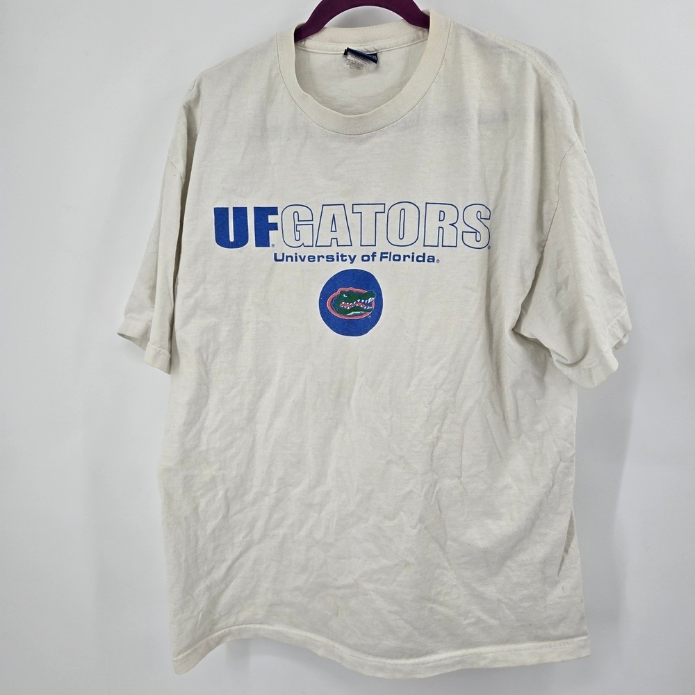 Vintage Champs Florida Gators T-Shirt L White University Of Florida 90s VGVC
